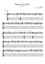 Bouree in E minor (Lute suite No.1)